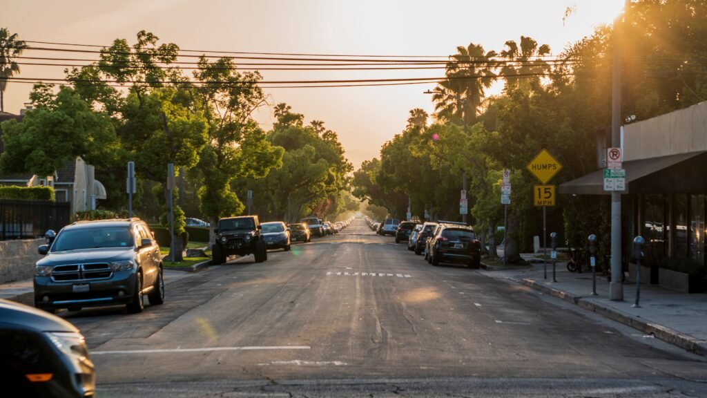 Studio City residential street with tree canopy